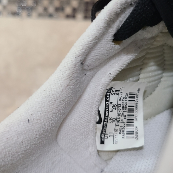 Nike Black and White Sneakers with Leather-like Upper. CORTEZ BASIC LEATHER '06 - Picture 8 of 9